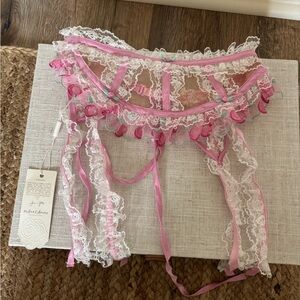 For Love And Lemons Cherry Garter Belt Lingerie